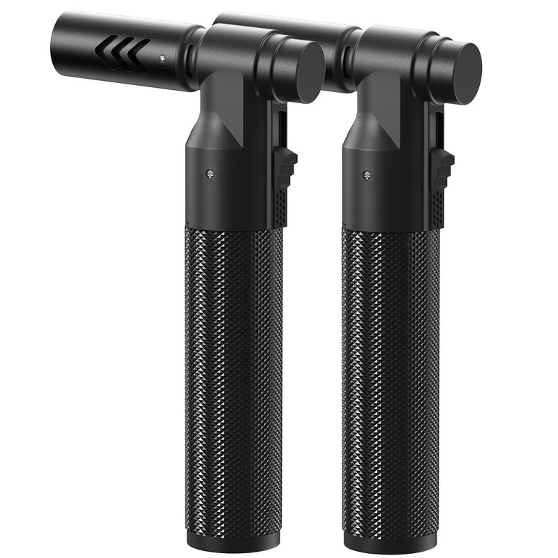 Flame bird 2 Pack Butane Torch Lighter Soldering Torch Refillable Adjustable Kitchen Blow Torch for DIY Grill BBQ Baking Desserts Melting Camping(without Fuel) - Image 1