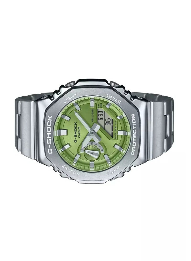 جي شوك ساعة رجالية رقمية تناظرية من الفولاذ - GM-2110D-3ADR - Image 2