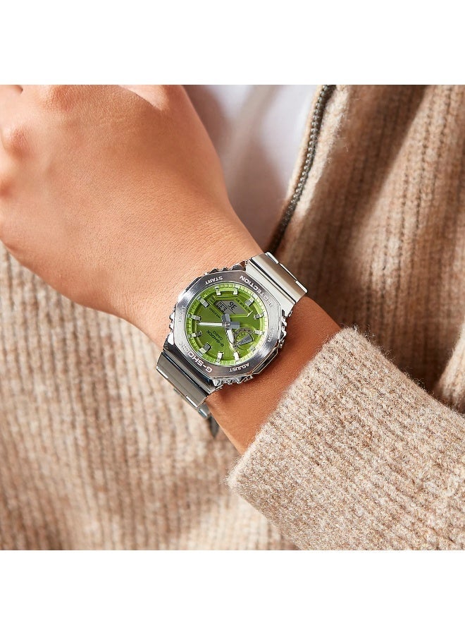 جي شوك ساعة رجالية رقمية تناظرية من الفولاذ - GM-2110D-3ADR - Image 3