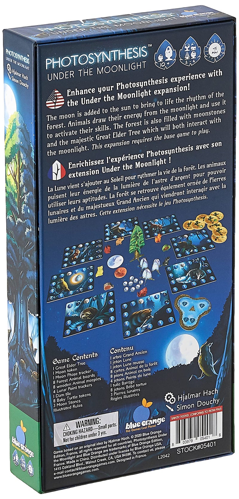 بلو أورانج التمثيل الضوئي تحت Moonlight - التوسع في لعبة التمثيل الضوئي للعبة أو عائلة الإستراتيجية الأصلية لصالح 2 إلى 4 لاعبين. الموصى بها للأعمار 10 وما فوق. - Image 3