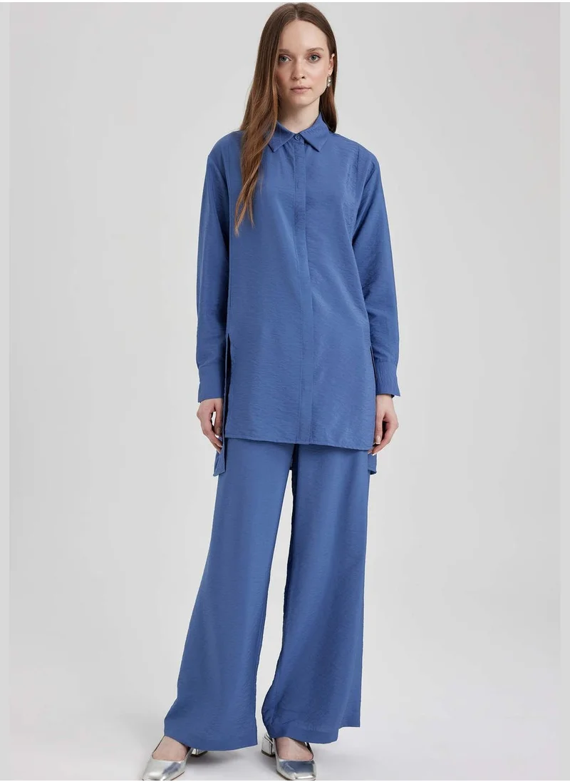 ديفاكتو Woman Wide Leg Woven Trousers