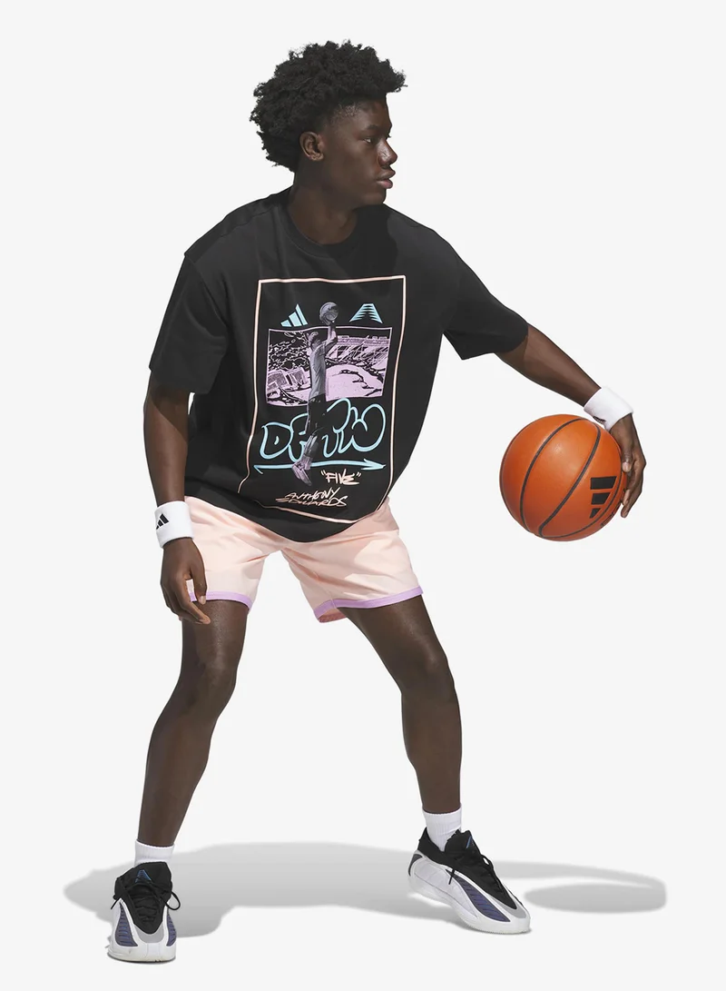 Adidas BLACK Anthony Edwards Dftw Anime T-Shirt for Men | Best Price UAE