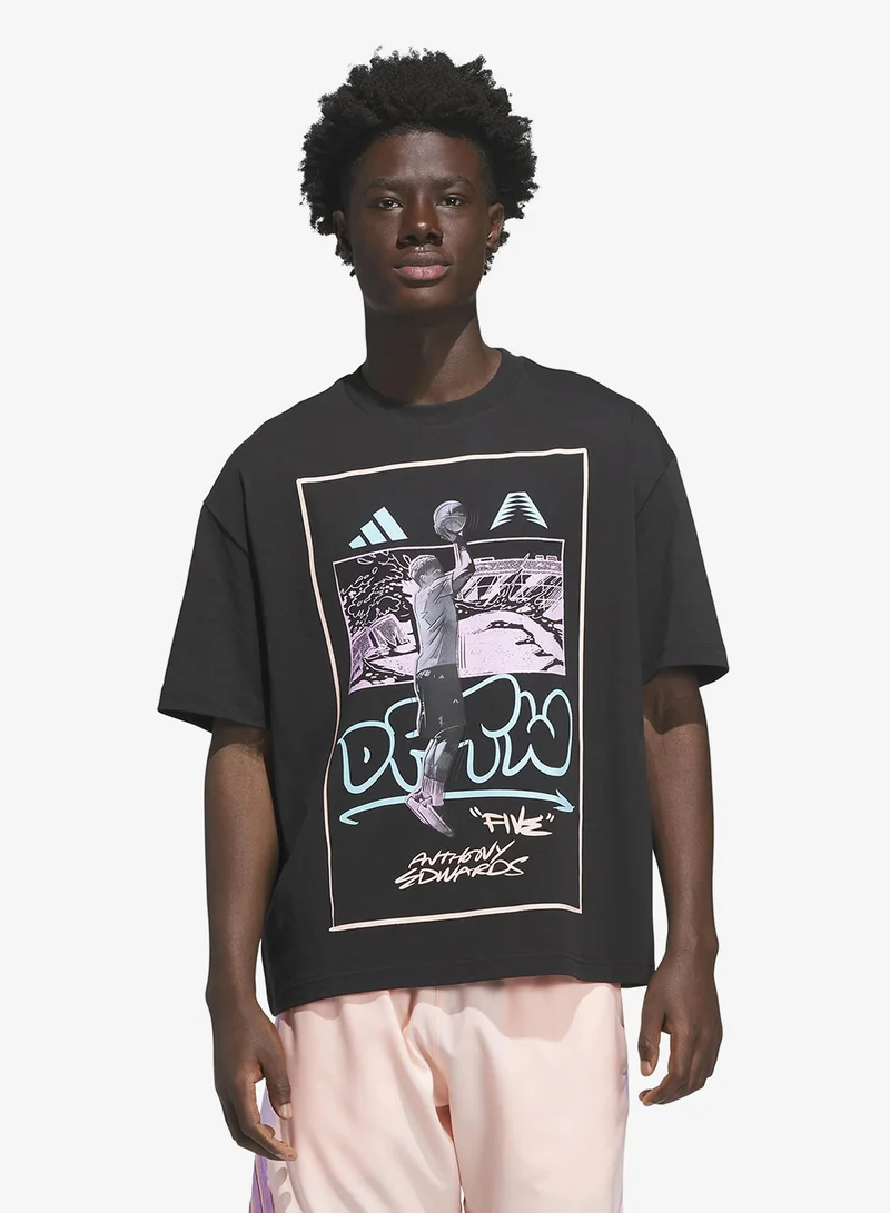 Adidas Anthony Edwards Dftw Anime T-Shirt