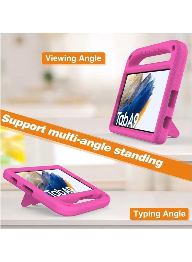 Kids Case for Samsung Galaxy Tab A9（2023） SM-X110 /SM-X115 Kids Case, Lightweight EVA Kid Friendly Shockproof Protective Case,Handle Stand Heavy Duty Tablet Cover (Pink) - Image 5