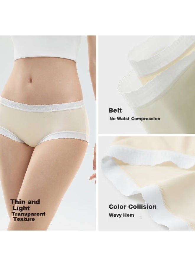 Semir Women's Underwear 100% Cotton Crotch Lycra Cool Feeling Triangle Shorts Anxia XL - Image 3