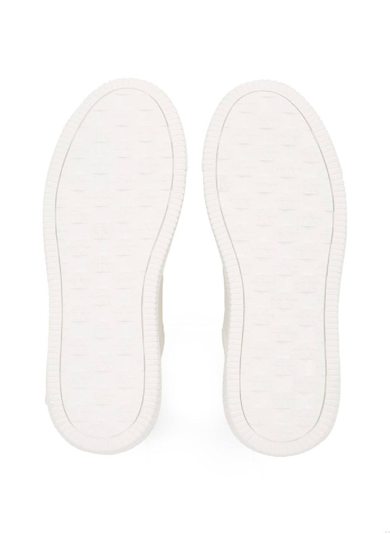 Calvin Klein Jeans - Men's  Leather Trainers, White - Leather - Image 1