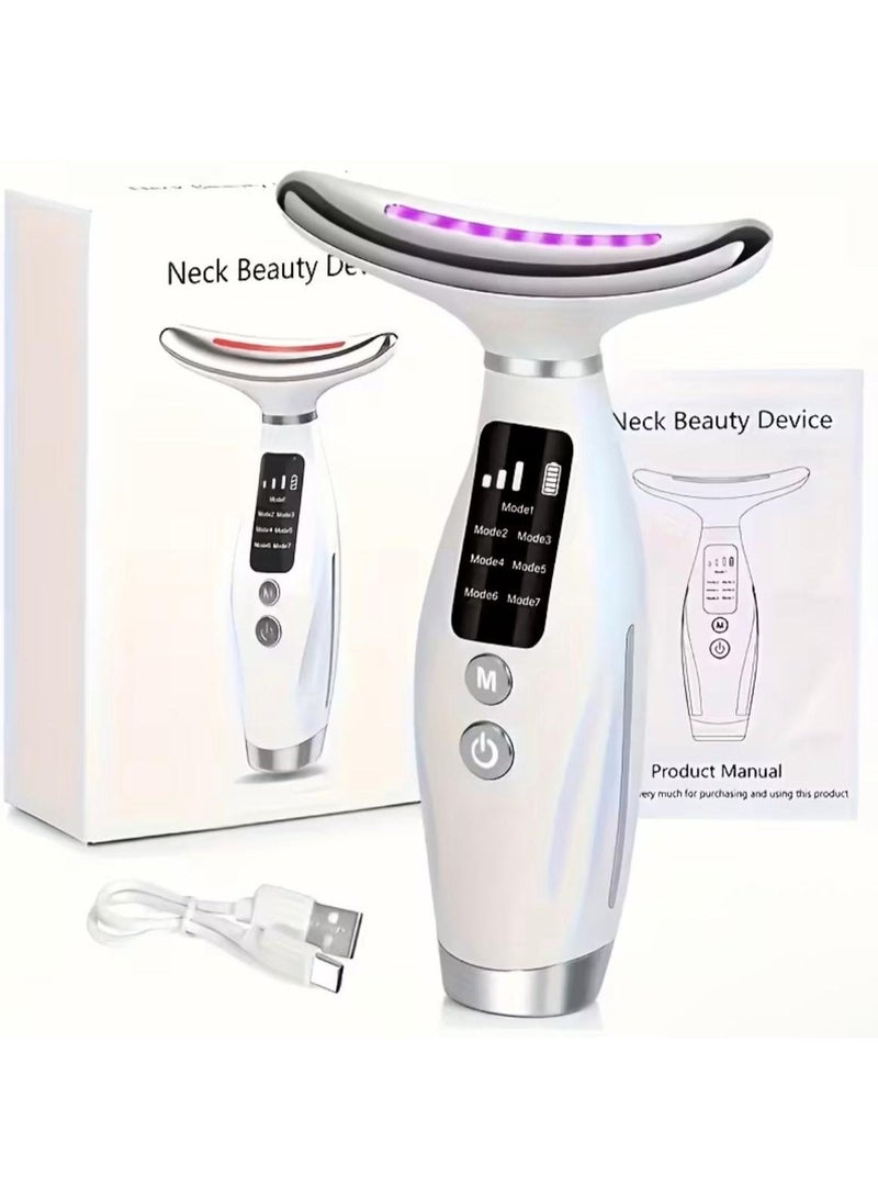 جهاز قابل لإعادة الشحن للعناية ببشرة الوجه والرقبة مع 7 أوضاع - Image 1