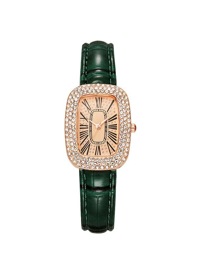 Women's Watches Accessories Bracelets Inlay Diamond Pearl Wrist Watches Wrap Around Bracelet Analog Quartz Dress Wrist Watches Gifts Jewelry Set Strap  - Image 2