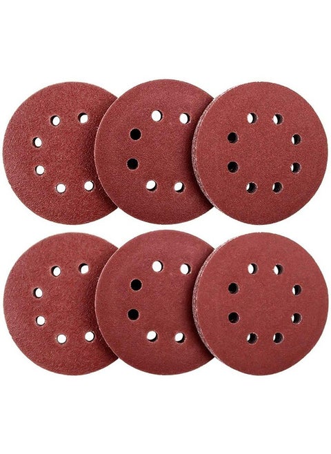 60 Pack 8 Holes Sanding Discs, 5 Inch Hook and Loop 60/80/120/180/240/320 Grit Sandpaper Assortment for Random Orbital Sander