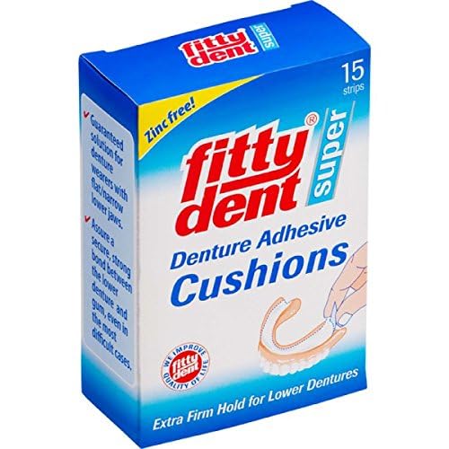 Fittydent Secure Fittydent Super Denture Adhesive Cushions 15 strips zinc free - Image 2