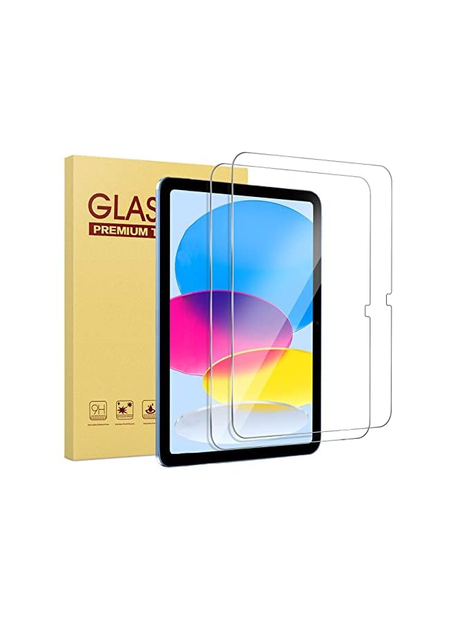 erorex 2 Pack Screen Protector For Ipad 10Th Generation 2022 9H Hardness Tempered Glass Film For Ipad 10 Screen Protector 10.9 Inch Hd Clear  - Image 1
