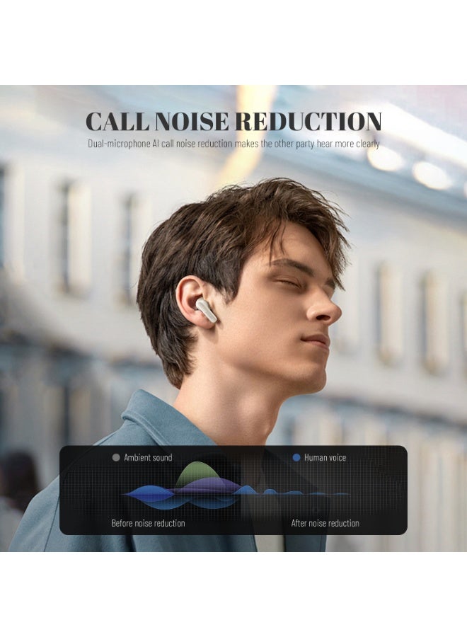 Philips Earbuds, Bluetooth Earbuds, Headphone, Open Ear Ring True Open Ear Headphones, True Wireless Earbuds - Bluetooth ， In-Ear Headphones， Bluetooth - Up to 30dB Active Noise Reduction, 66ms Low Latency for Gaming, 28H Playtime, 13mm Bass Drivers, Dual-Mic AI Call Clearance for iPhone Android TAT1620 white - Image 5