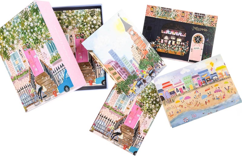 Graphique Joyful Landscapes Assorted Cards, 20 Pack, All Occasion Blank Note Cards with Envelopes, 4 Assorted Designs, Boxed Set for Personalized Notes, 4.25" x 6" - Image 2