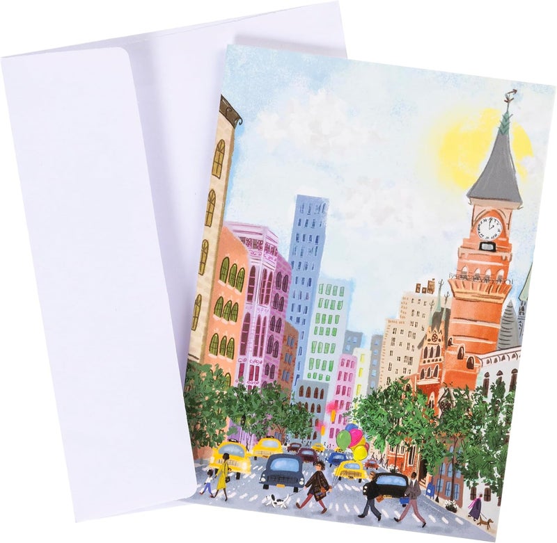 Graphique Joyful Landscapes Assorted Cards, 20 Pack, All Occasion Blank Note Cards with Envelopes, 4 Assorted Designs, Boxed Set for Personalized Notes, 4.25" x 6" - Image 3