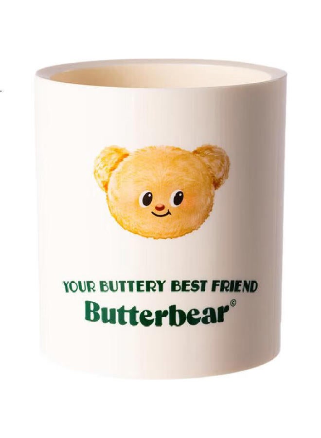 Deli Butter Bear Pen Holder, Stylish And Simple Desktop Marker Storage Box, Office Stationery Organizer Decoration, Cream White Ns023-B - Image 3