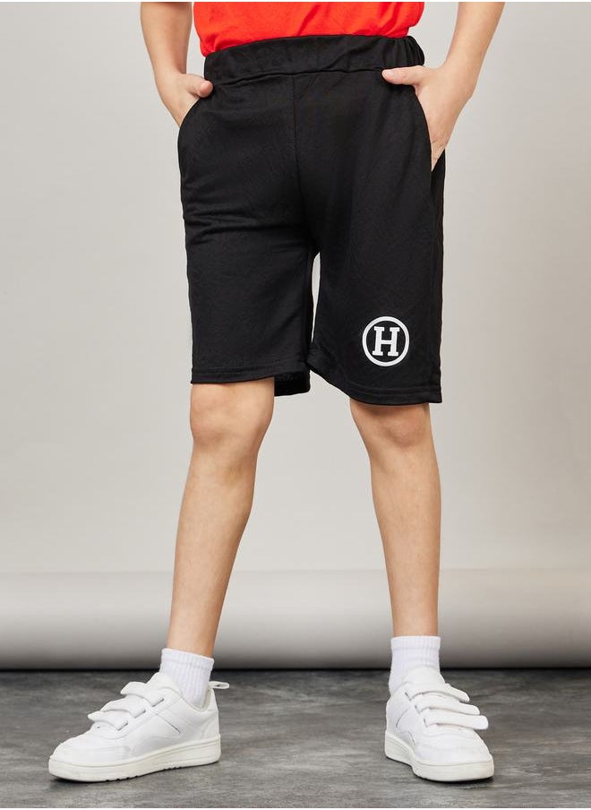 Styli - Letter Placement Print T-Shirt & Shorts Set - Image 1