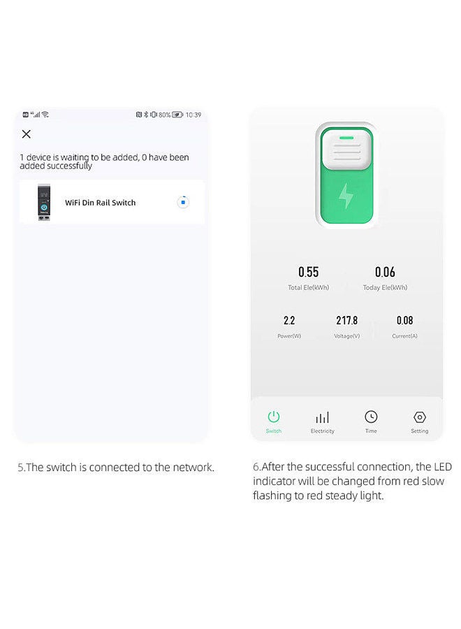 Tuya Wifi Intelligent Circuit Breaker Wireless Remotes Control Mobilephone APP Remotes Viewing Intelligent Home Equipment Timing Countdown Loop Timing Modes  - Image 2