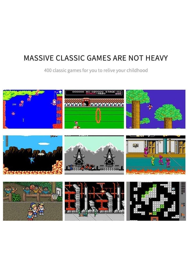 ELTRAZONE Retro Video Game Console, Portable Game Console, Retro Player with 3 Inch Colour Screen, 400 Classic Built-in Games, Classic Gifts for Children or Adults - Image 3