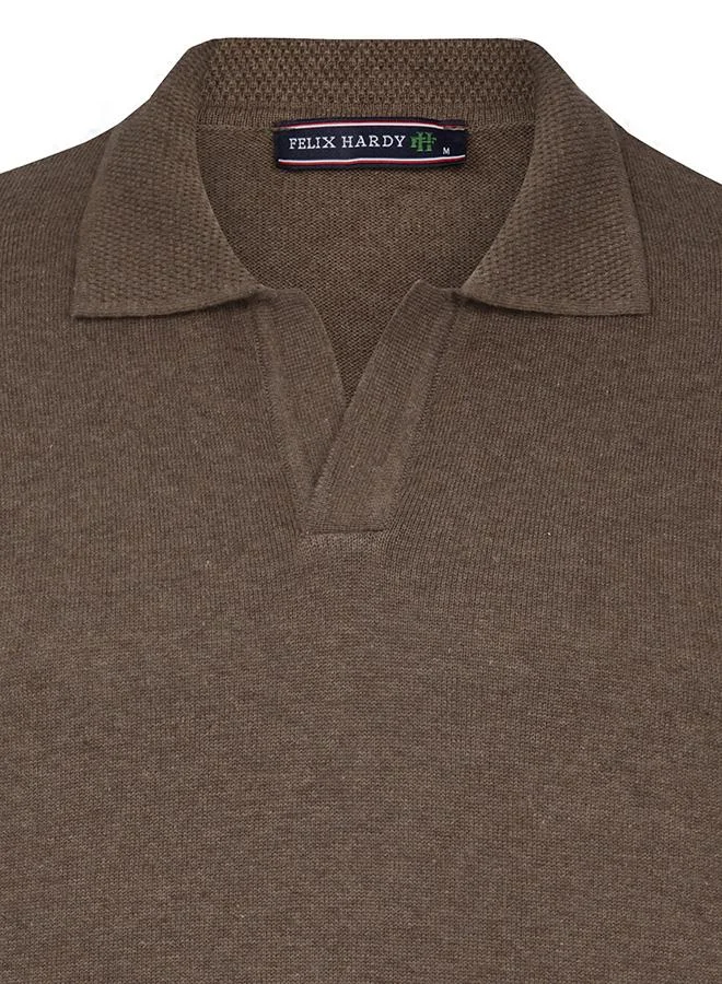 فيليكس هاردي Polo collar long sleeve jumper