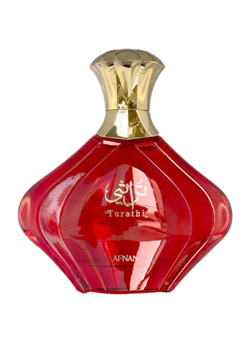 Afnan Turathi Red Eau De Parfum For Women, 90Ml  - Image 3