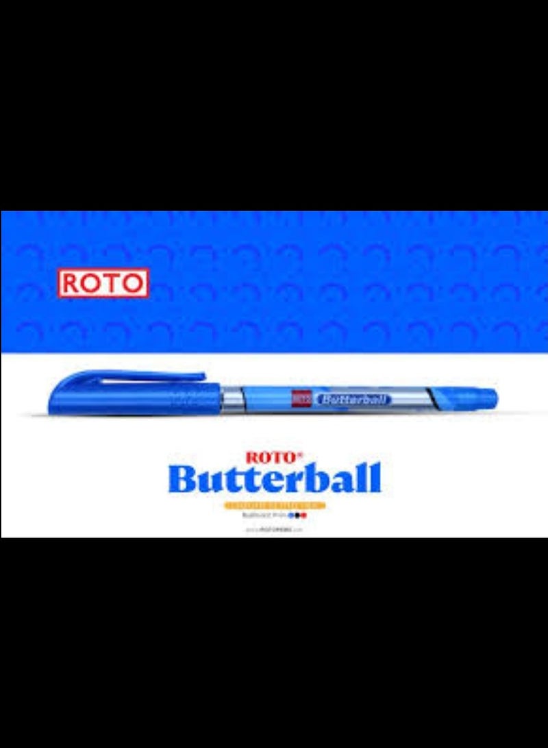Roto Butterball Ballpoint Pen Set / 12 Pens - Blue - Image 3