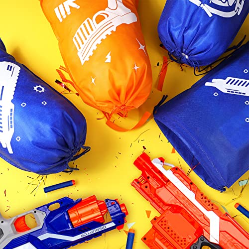 Shappy 16 Pack Gun Battle Party Supplies Kit Dart Bags Bulk Gun Reusable Goody Treat Drawstring Bags Birthday Decoration Dart Party Favors Gifts for Target War Themed Game - Image 5