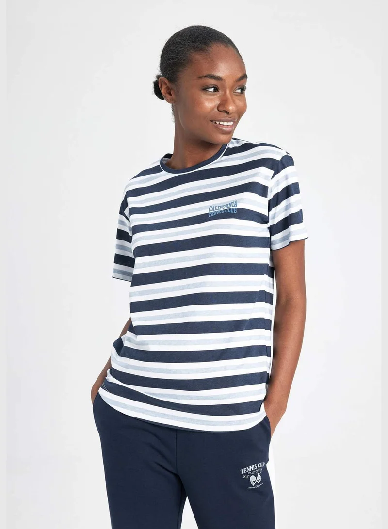 DeFacto Woman Knitted Short Sleeve T-Shirt