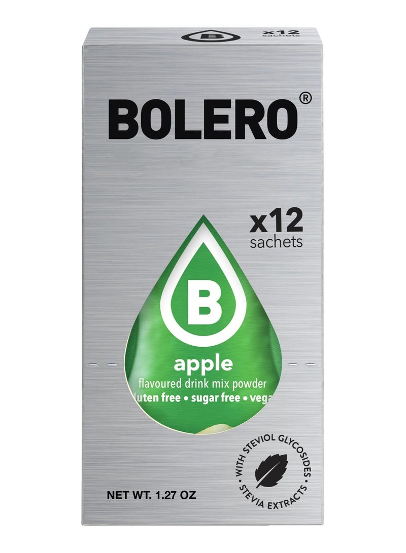 bolero Advanced Hydration Drink Sticks - Apple - (12 sachets) - Image 1