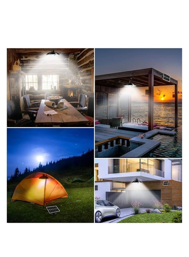 ARNOTEC Split solar lamp home indoor and outdoor garden lamp camping tent chandelier light control with remote control （white light) - Image 5