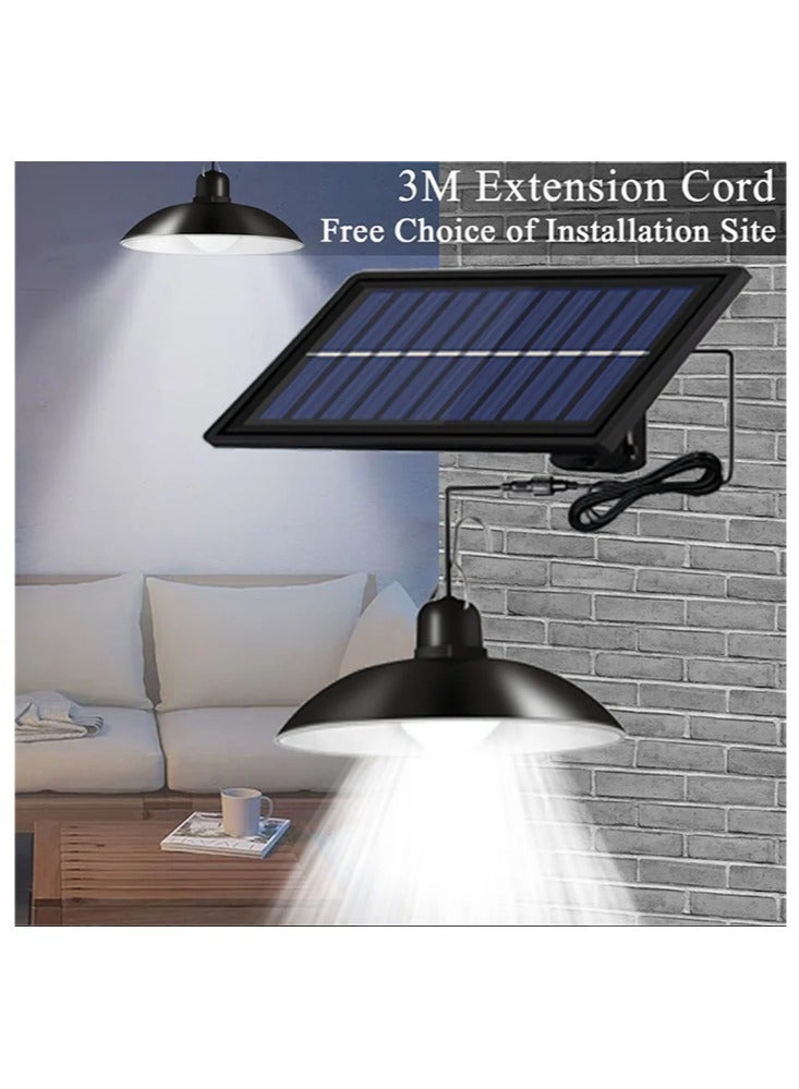 ARNOTEC Split solar lamp home indoor and outdoor garden lamp camping tent chandelier light control with remote control （white light) - Image 3