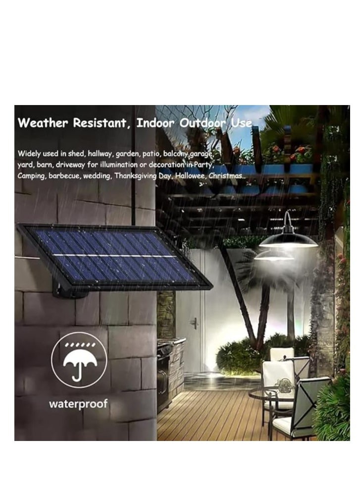 ARNOTEC Split solar lamp home indoor and outdoor garden lamp camping tent chandelier light control with remote control （white light)  - Image 5