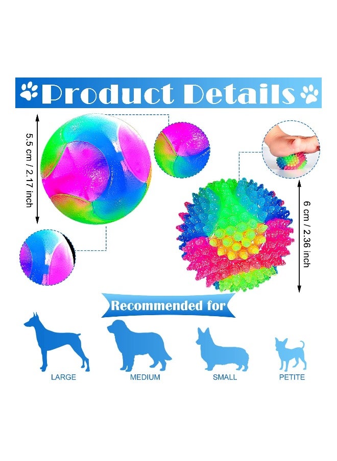 Generic - 2-Pack LED Flashing Dog Balls, Interactive Glow-in-the-Dark Bouncing Toys for Dogs and Puppies, Elastic Light-Up Balls for Fun Playtime and Exercise - Image 1