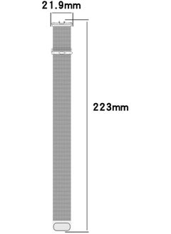 VKL Replacement Band for Samsung Galaxy Fit 3（SM-R390） Band Magnetic Stainless Steel strap Milanese Loop Watch Band Quick Release Replacement Sports Straps  - Image 2
