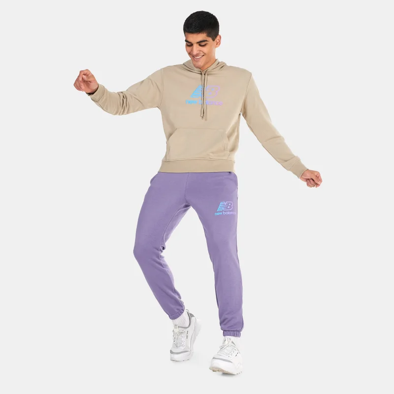 New Balance Men's Essentials Puff Print Pullover Hoodie