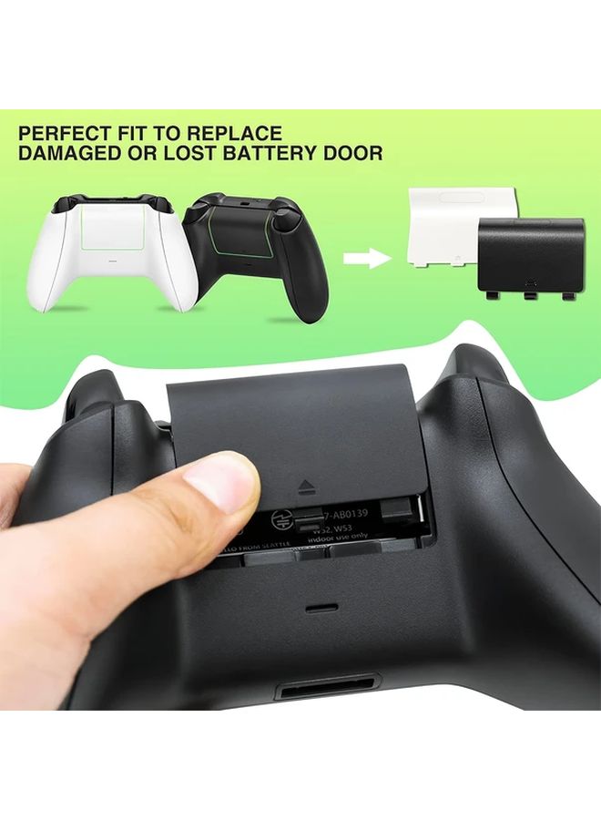 أغطية استبدال تحكم Xbox One، قطعتان، أسود، متين، بدون إلكترونيات - Image 3