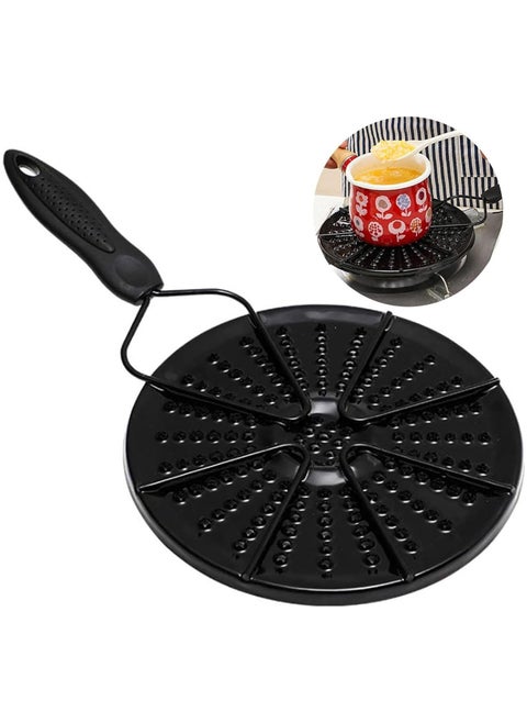 Home Smart Double Sided Anti Slip Simmer Plates Flame Guard Cast Iron Heat Diffuser Energy Save Plate for Electric and Gas Stoves