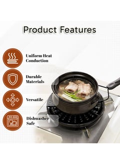 Home Smart Home Smart Double Sided Anti Slip Simmer Plates Flame Guard Cast Iron Heat Diffuser Energy Save Plate for Electric and Gas Stoves  - Image 3