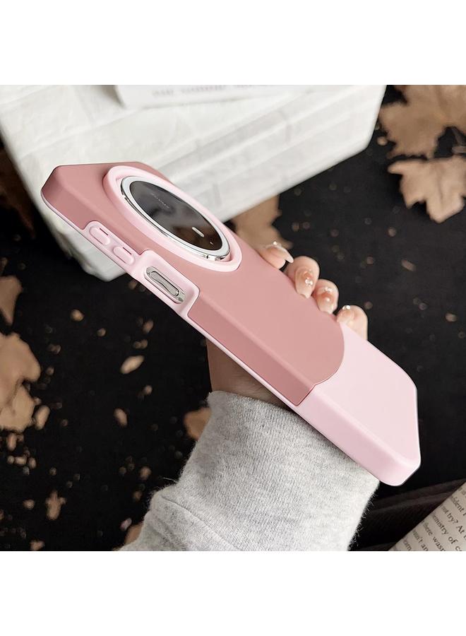 زبون جراب لهاتف Huawei Mate 60 Pro، جراب هاتف هجين من مادة TPU، متباين الألوان 2 في 1، ملمس الجلد، PC - Image 3