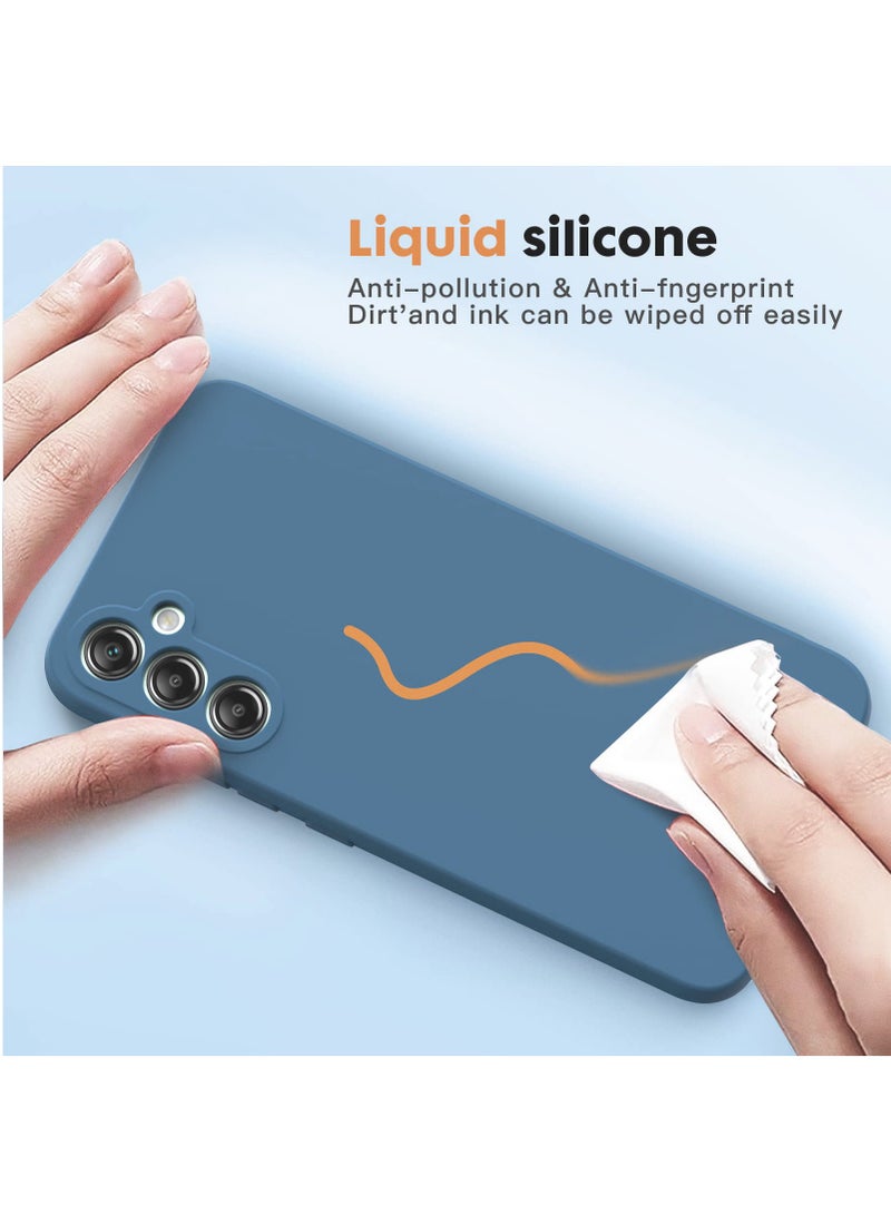 BORTONY Samsung Galaxy A54 5G Case with Double Screen Protective Films Soft Liquid Silicone Shockproof Protective Cover - Image 3