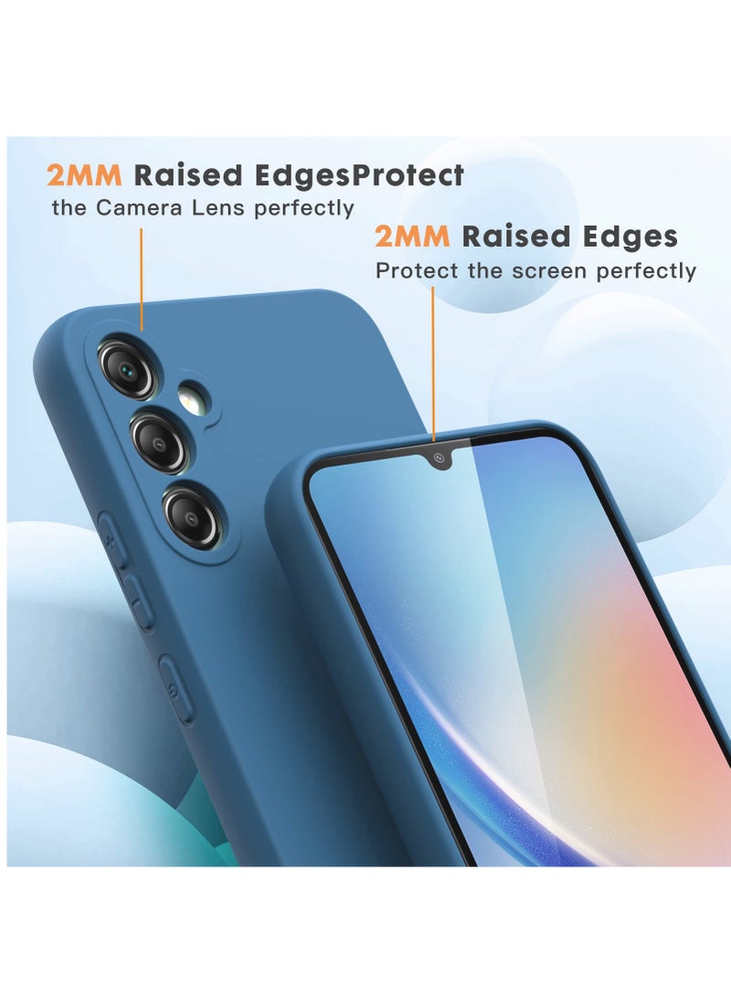 BORTONY Samsung Galaxy A54 5G Case with Double Screen Protective Films Soft Liquid Silicone Shockproof Protective Cover - Image 4