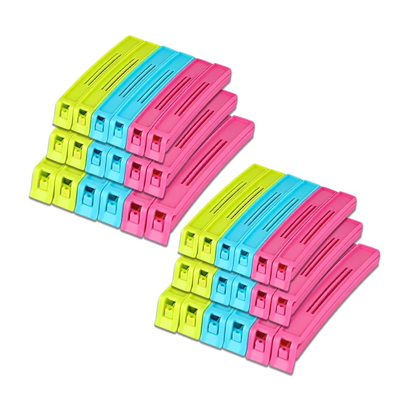 DeoDap Clips for Packet Sealing 36 Pc – Multipurpose Plastic Airtight Food Pack Sealer for Kitchen Use – 3 Different Sizes (Small, Medium & Large) – Reusable & Multicolor for Snacks & Storage Bags - Image 5