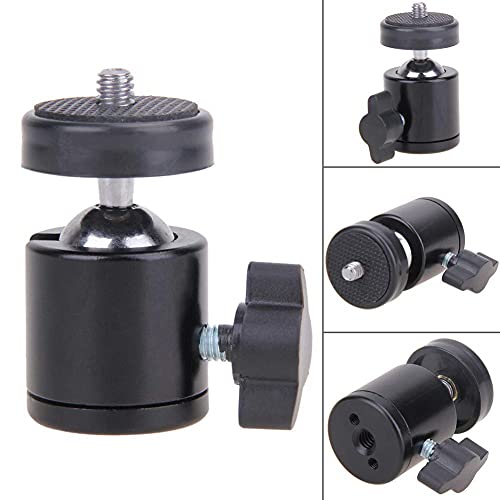 Coku Universal Tripod Mount Holder & Monopod Holder Clip for Mobile Camera Adjustable Smartphone Clip Clipper Compatible with All Smartphones (Black) (Tripod Head) - Image 2