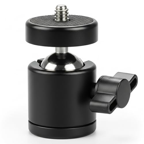 Coku Universal Tripod Mount Holder & Monopod Holder Clip for Mobile Camera Adjustable Smartphone Clip Clipper Compatible with All Smartphones (Black) (Tripod Head) - Image 1