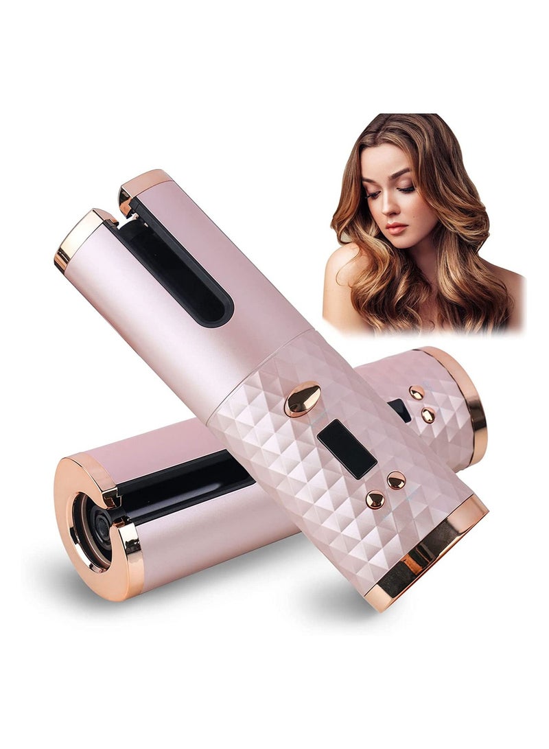 Automatic Curling Iron, Cordless Auto Hair Curler with 6 Temps & Timers, Portable Wireless Ceramic Barrel Wave Hair Curling Iron, Fast Heating Curling Wand Rechargeable Styling Tools - Image 1