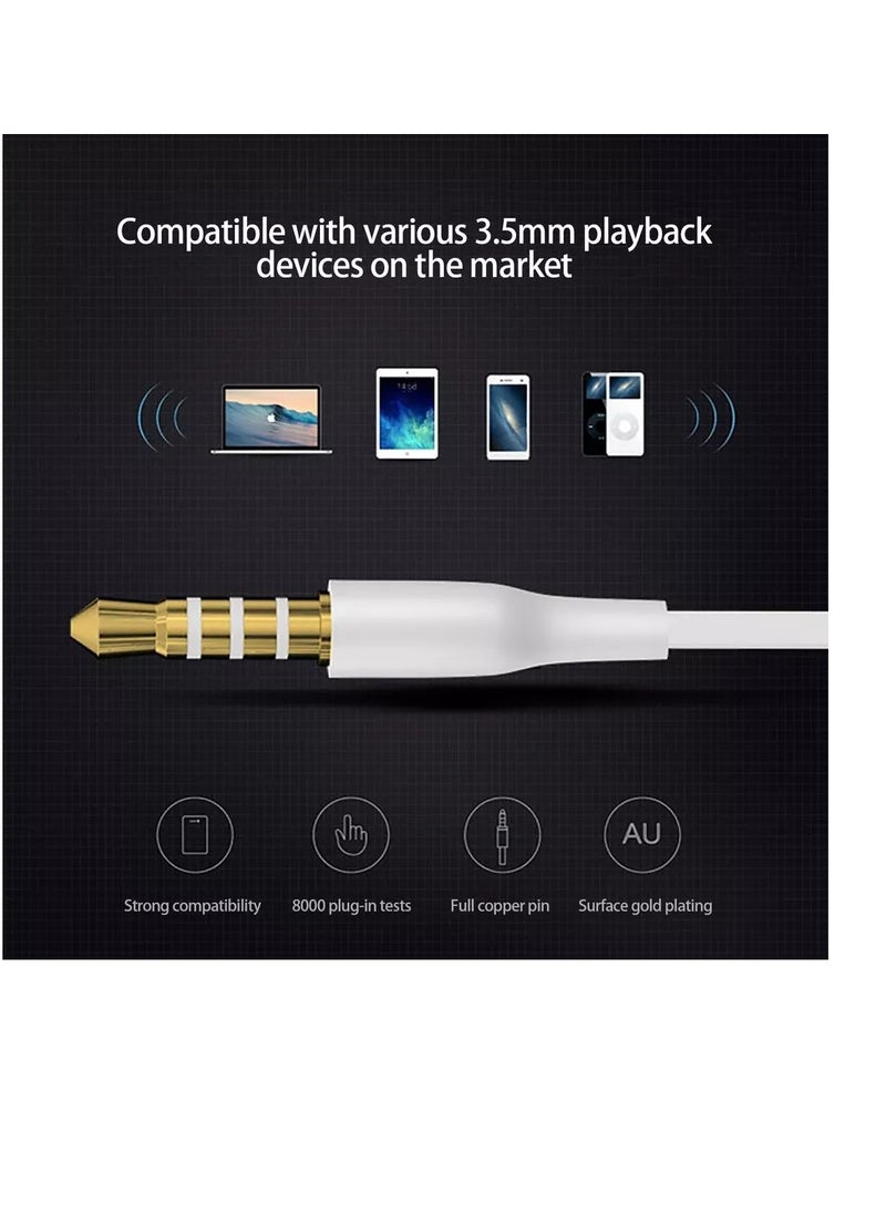 Generic - Earphones In Ear Headphones With Microphone 3.5mm Wired Earbuds For Phones - Image 1