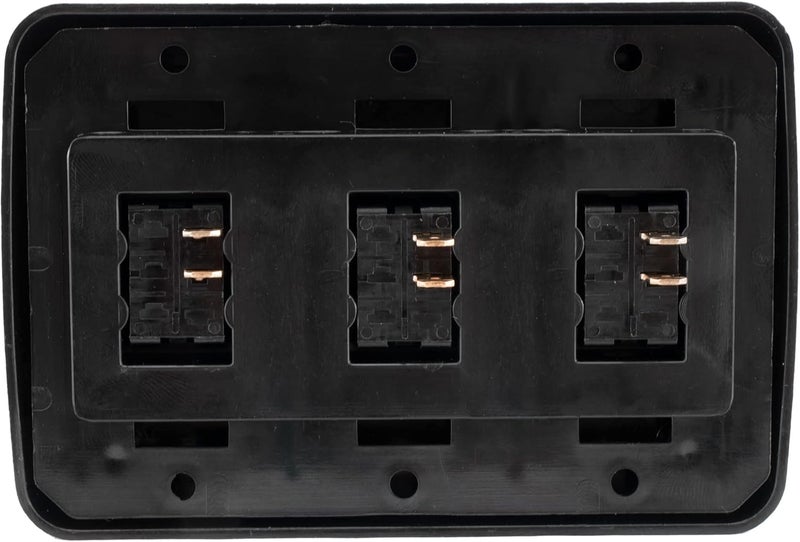American Technology Components Triple SPST On-Off Switch with Bezel, 12-Volt, for RV, Trailer, Camper (Black) - Image 5