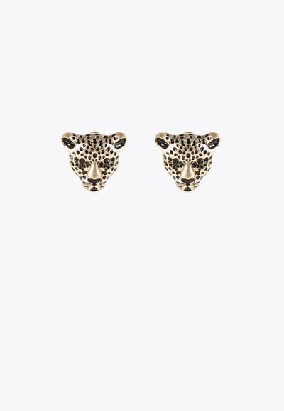 Lola Casademunt Leopard face earrings 0M2 U
