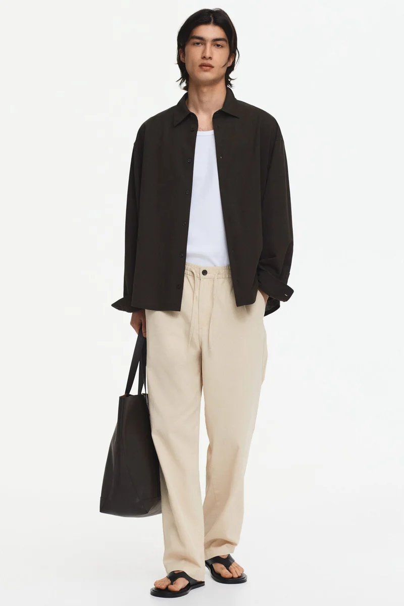 H&M  Relaxed Fit Trousers for Men | Best Price UAE