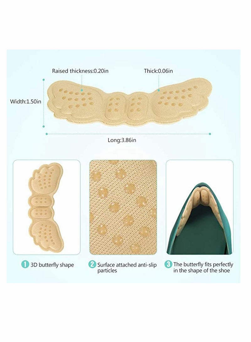 SOLARAE Heel Cushions for Shoes | 4 Pairs Heel Grips | Shoe Inserts Women and Men | Heel Protectors | Heel Pads | High Heel Insert Preventing Heel Rubbing and Blisters - Image 2