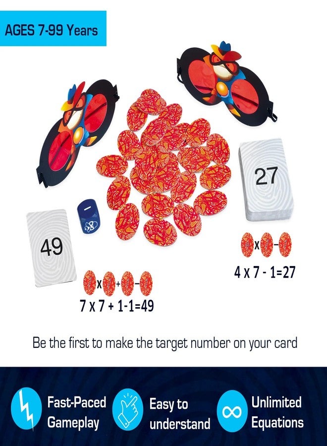 CHALK AND CHUCKLES Chalk & Chuckles Super Math Spy Board Game for Kids Ages 8-12 | Practice Multiplication, Division, Addition & Subtraction | STEM Math Toy for Boys & Girls | Educational Game for Classroom & Family Fun - Image 3